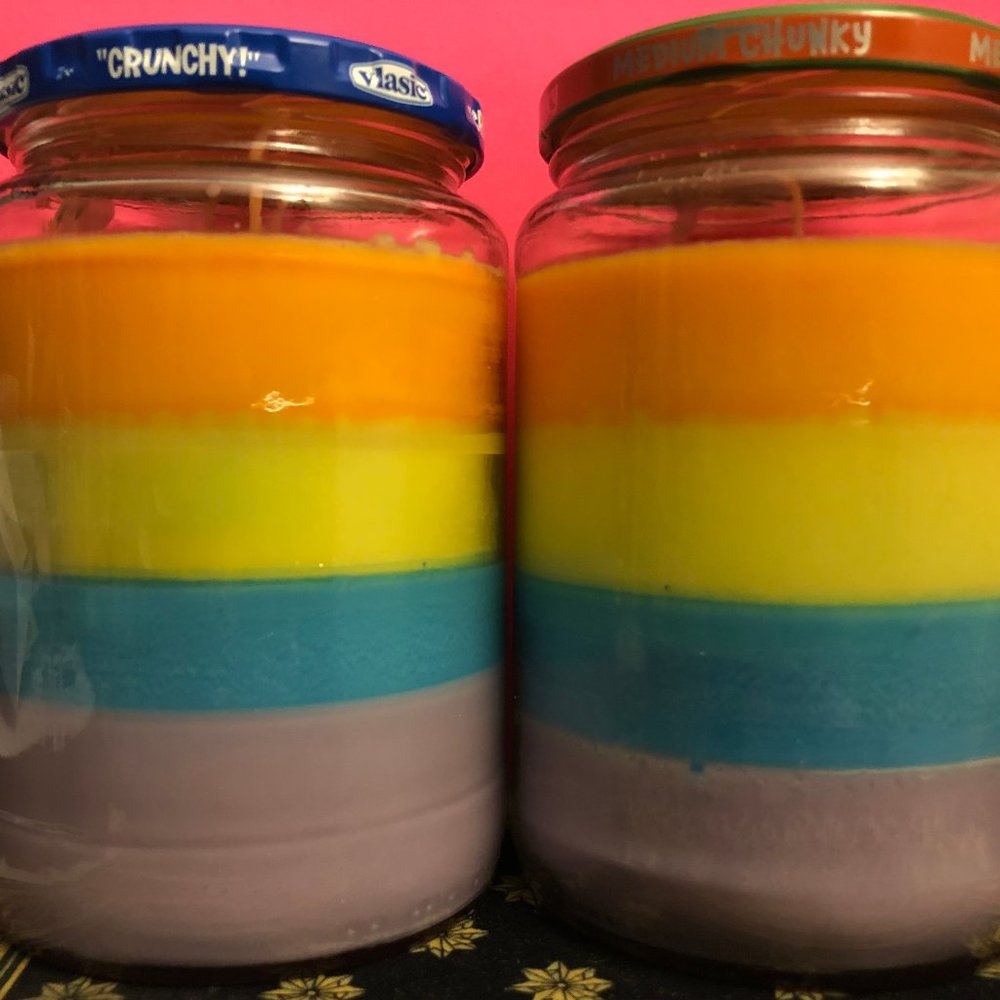 Rainbow Candles